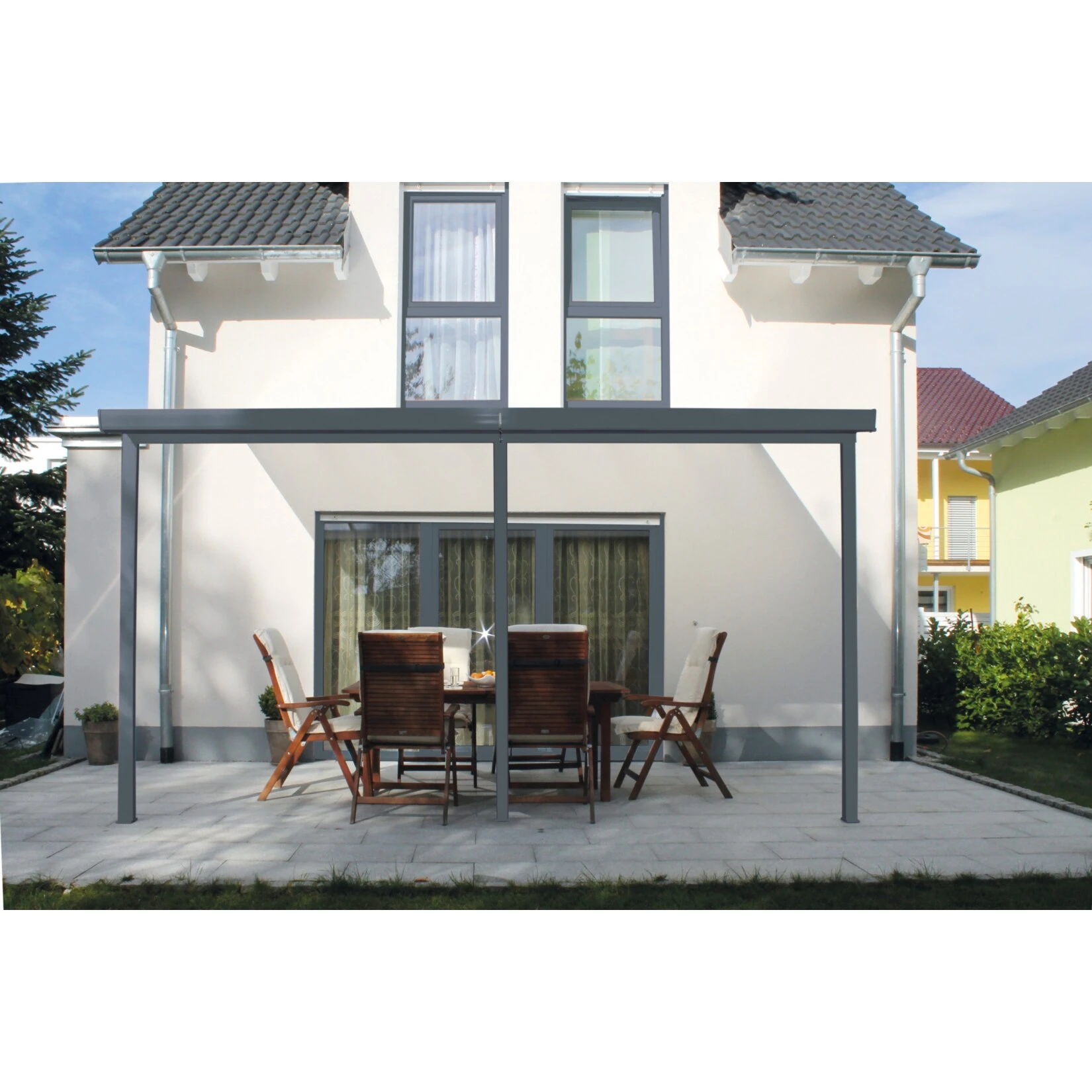 Gutta 4293153 Terrassenüberdachung Anthrazit, 306 X 306 Cm 2 Gutta 4293153 Terrassenüberdachung Anthrazit, 306 X 306 Cm – Bild 2