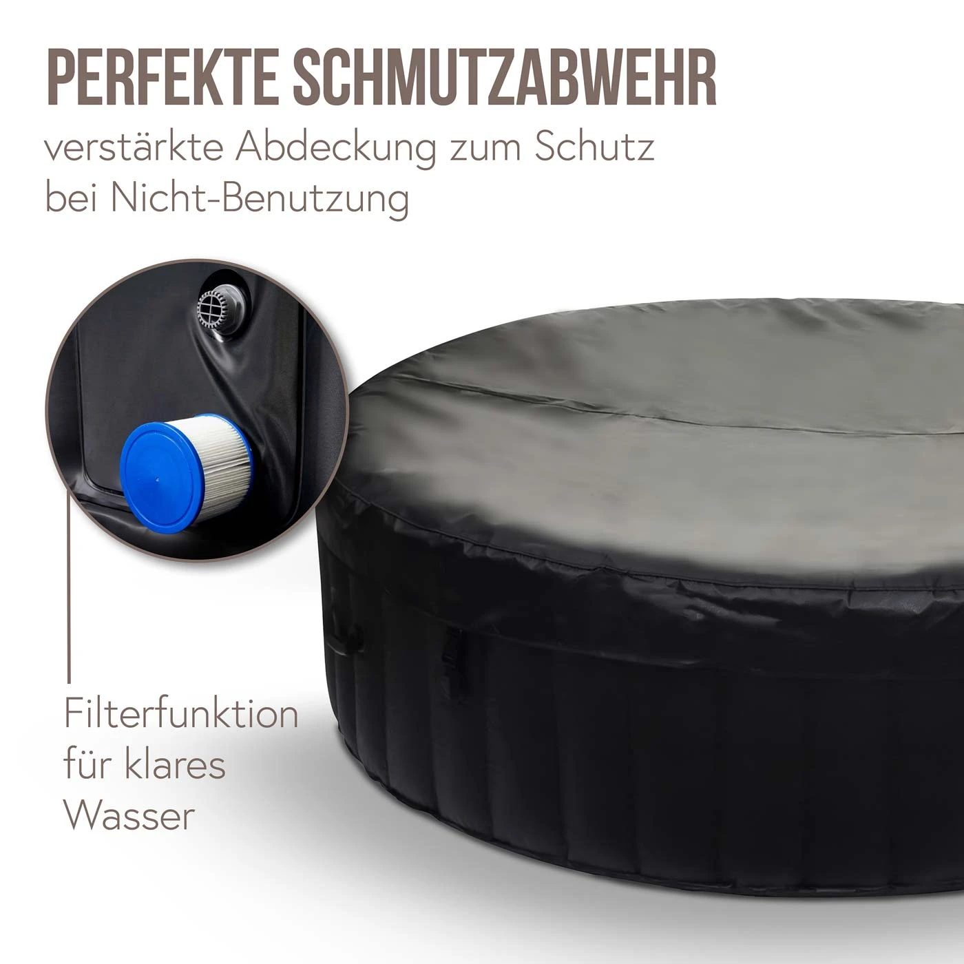 Whirlpool MCW-E32, 6 Personen In-/Outdoor Heizbar Aufblasbar Ø 208cm FI-Schalter 3 Whirlpool MCW-E32, 6 Personen In-/Outdoor Heizbar Aufblasbar Ø 208cm FI-Schalter – Bild 3