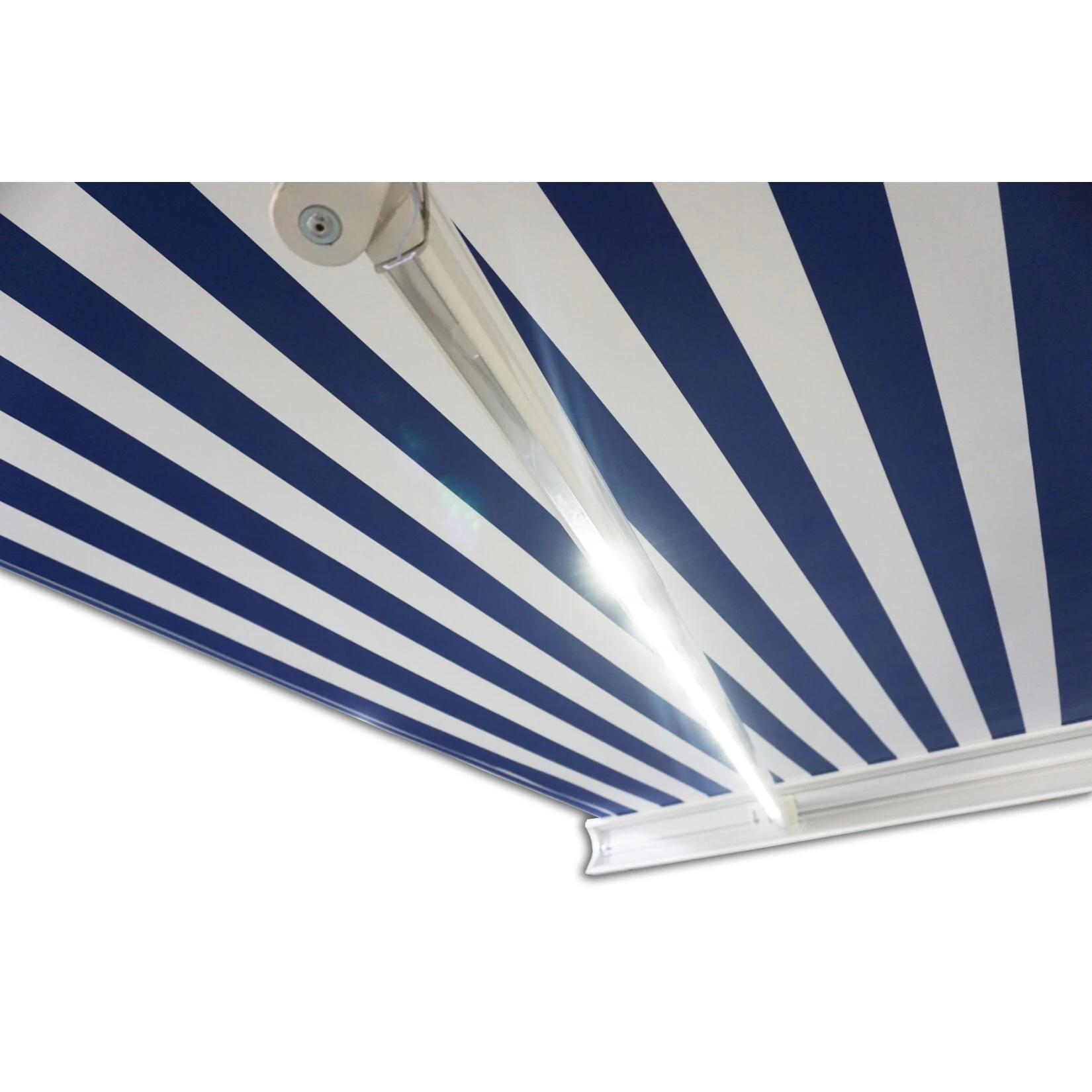 Home Deluxe LED-Vollkassettenmarkise Elos V2 Inkl. Sensor, Marineblau-weiß - 350 X 250 Cm 3 Home Deluxe LED-Vollkassettenmarkise Elos V2 Inkl. Sensor, Marineblau-weiß - 350 X 250 Cm – Bild 3