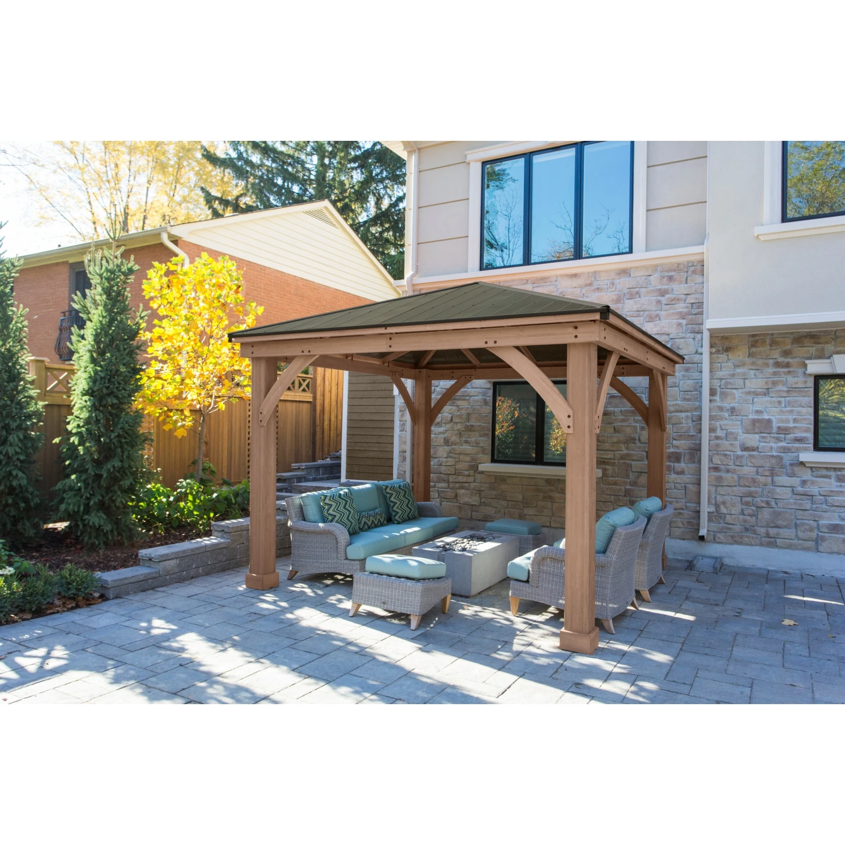 Westmann Holz Pavillon Devon 12x12 1 Westmann Holz Pavillon Devon 12x12