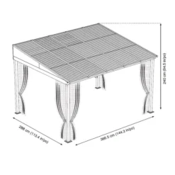 Sojag Terrassenüberdachung Portland 10x12 -Buschbeck Geschäft 2151722000 prod 004