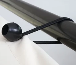 Pergola MCW-F85, Garten Pavillon Sonnensegel, Stabiles Stahl-Gestell ~ 3x3m Creme -Buschbeck Geschäft 2165628000 prod 003