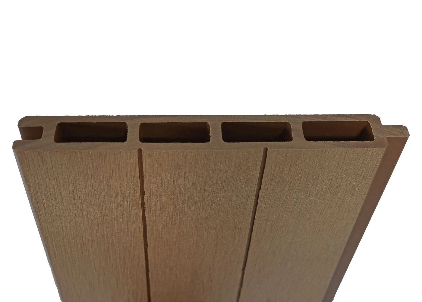 WPC-Sichtschutz Savoie, Windschutz Zaun, Alu-Pfosten ~ Erweiterungselement Schräg Links, 0,95m Teak 2 WPC-Sichtschutz Savoie, Windschutz Zaun, Alu-Pfosten ~ Erweiterungselement Schräg Links, 0,95m Teak – Bild 2