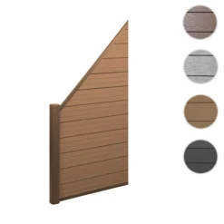 WPC-Sichtschutz Savoie, Windschutz Zaun, Alu-Pfosten ~ Erweiterungselement Schräg Links, 0,95m Teak 11 WPC-Sichtschutz Savoie, Windschutz Zaun, Alu-Pfosten ~ Erweiterungselement Schräg Links, 0,95m Teak -Buschbeck Geschäft 2204365034 prod 006
