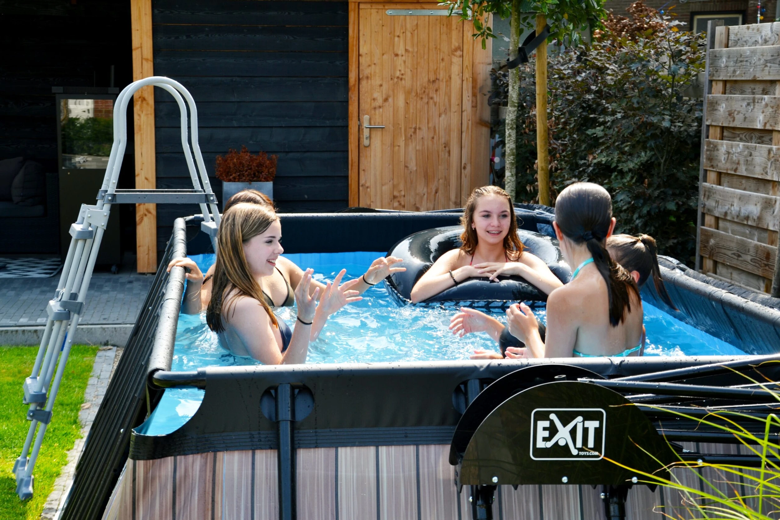 EXIT Frame Pool 400x200x100cm Mit Filterpumpe, Versch. Ausführungen 6 EXIT Frame Pool 400x200x100cm Mit Filterpumpe, Versch. Ausführungen – Bild 6