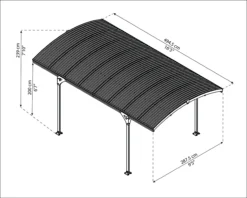 Palram Carport Atlas 5000 Inkl. Befestigungskit -Buschbeck Geschäft 2282125000 prod 006 scaled
