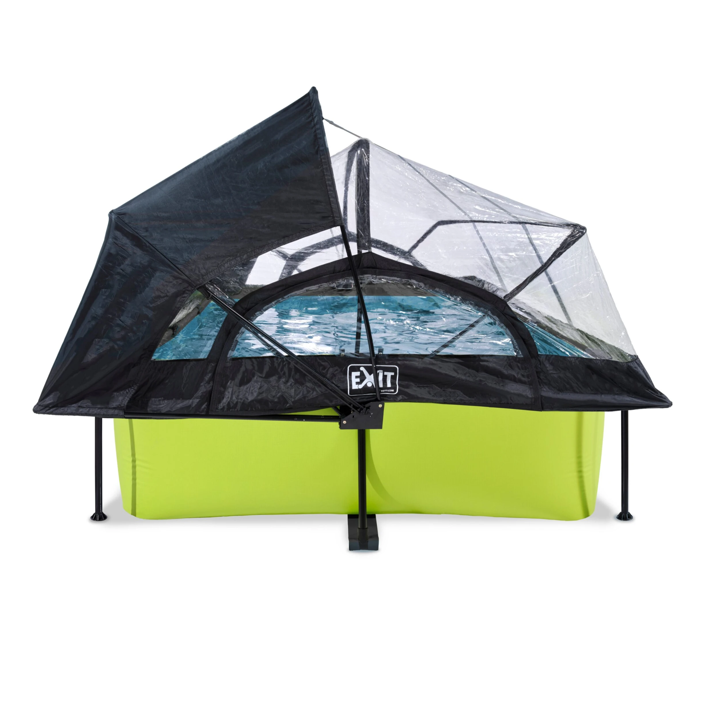 EXIT Frame Pool 300x200x65cm Mit Filterpumpe, Abdeckung Und Sonnensegel Versch. Ausführungen 4 EXIT Frame Pool 300x200x65cm Mit Filterpumpe, Abdeckung Und Sonnensegel Versch. Ausführungen – Bild 4