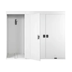 3er-Fahrradgarage MCW-H66, Fahrradbox Gerätehaus Fahrradunterstand, Abschließbar Metall ~ Hellgrau 10 3er-Fahrradgarage MCW-H66, Fahrradbox Gerätehaus Fahrradunterstand, Abschließbar Metall ~ Hellgrau -Buschbeck Geschäft 2308450002 prod 005