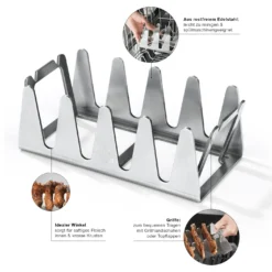 BBQ Rescher Multi-Grillständer 19,5x9,5x7cm Edelstahl 9 BBQ Rescher Multi-Grillständer 19,5x9,5x7cm Edelstahl -Buschbeck Geschäft 2309721000 prod 004