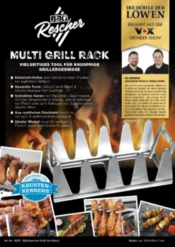 BBQ Rescher Multi-Grillständer 19,5x9,5x7cm Edelstahl 11 BBQ Rescher Multi-Grillständer 19,5x9,5x7cm Edelstahl -Buschbeck Geschäft 2309721000 prod 006