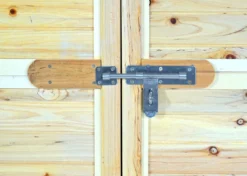 2er-Fahrradgarage MCW-H63b, Fahrradbox Geräteschuppen Gerätehaus, Abschließbar FSC-zertifiziert 155x205x107cm ~ Braun -Buschbeck Geschäft 2352995000 prod 006