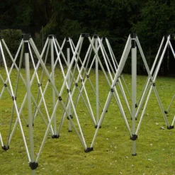 VCM PROFI Faltpavillon Partyzelt 3x6 M Blau Seitenteile Dach Wasserdicht 270 G/m² -Buschbeck Geschäft 8600043100 916165 prod 003