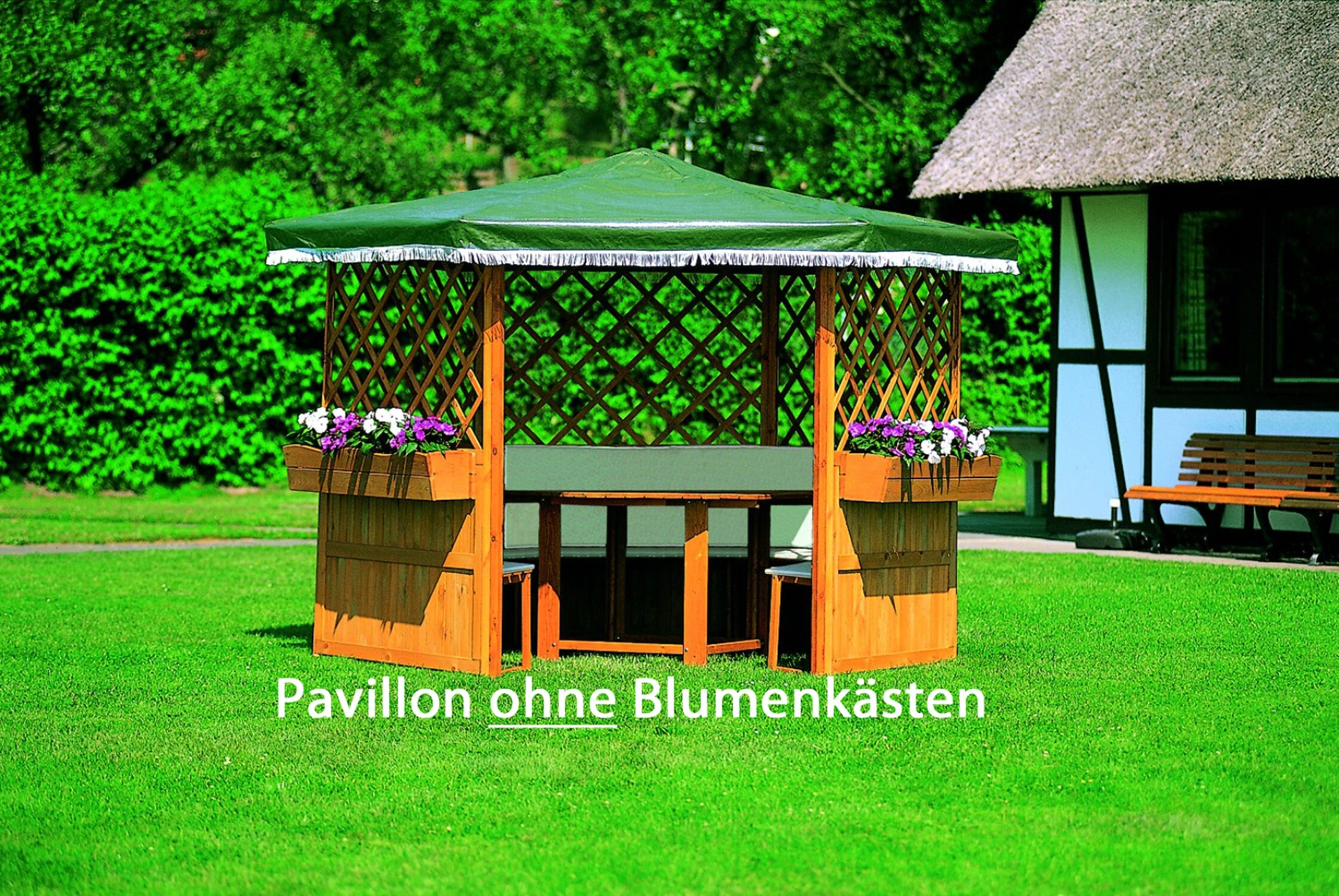 Promadino Pavillon "Marburg" Mit Möbeln 1 Promadino Pavillon "Marburg" Mit Möbeln