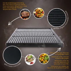 CLP Gusseisen-Grillplatte I Für Gasgrill, Kohlegrill & Elektrogrill -Buschbeck Geschäft 8600246500 161579645 prod 004