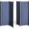 Grasekamp 2 Stück Paravent 3tlg Raumteiler Trennwand Sichtschutz Blau
