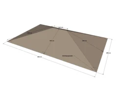 Grasekamp Ersatzdach 3x4m Stil Pavillon Taupe Ersatzplane Ersatzbezug Plane -Buschbeck Geschäft 8600280600 48477 prod 002
