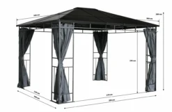 Grasekamp Hardtop Pavillon Limone 3x3,6m Inkl. Seitenteile - Doppelstegplatten Hohlkammer Polycarbonat -Buschbeck Geschäft 8600280600 48746 prod 003 scaled