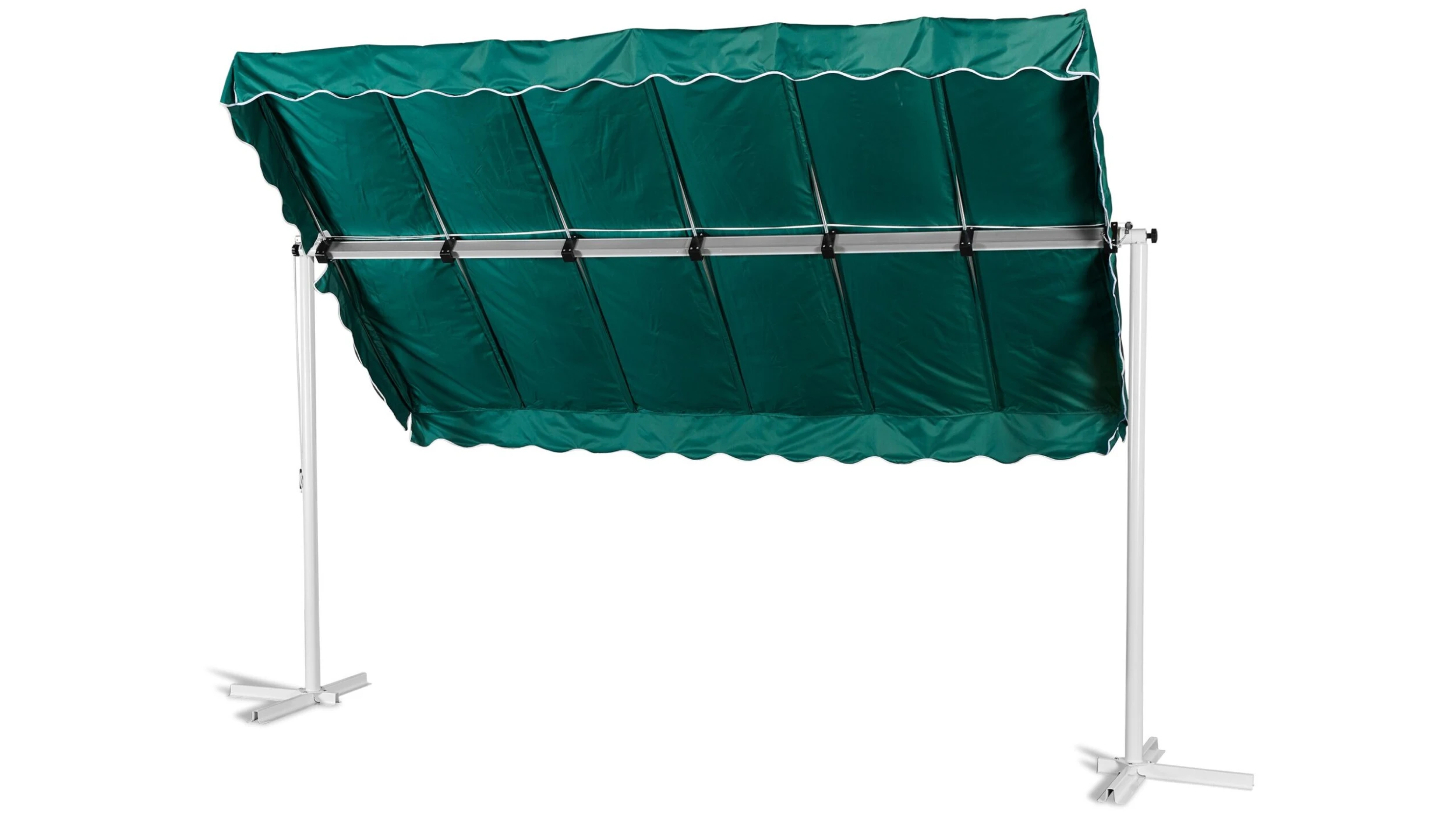 Grasekamp Standmarkise Dubai Grün 375x225cm Terrassenüberdachung Raffmarkise Mobile Markise 4 Grasekamp Standmarkise Dubai Grün 375x225cm Terrassenüberdachung Raffmarkise Mobile Markise – Bild 4