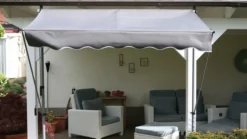 Grasekamp Klemmmarkise Ontario 205x130cm Grau Balkonmarkise Höhenverstellbar Von 200cm-320cm -Buschbeck Geschäft 8600280600 78064 prod 003 scaled