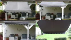 Grasekamp Klemmmarkise Ontario 205x130cm Grau Balkonmarkise Höhenverstellbar Von 200cm-320cm -Buschbeck Geschäft 8600280600 78064 prod 004 scaled