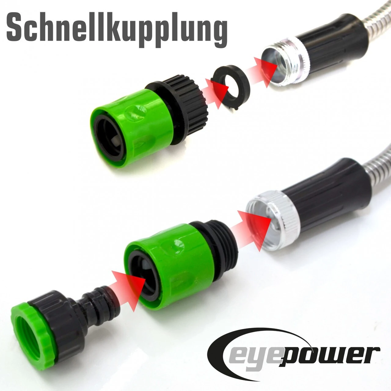 30 M Knickfreier Gartenschlauch Edelstahl Wasserschlauch Flex Metall Schlauch 3 30 M Knickfreier Gartenschlauch Edelstahl Wasserschlauch Flex Metall Schlauch – Bild 3