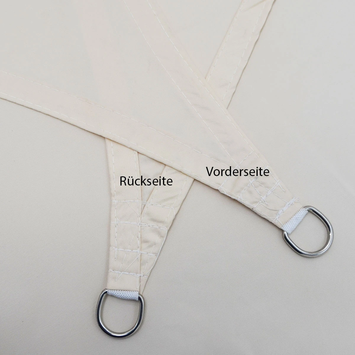 UPF50+ UV Sonnensegel 3x5 Polyester Rechteck Wasserabweisend Garten Balkon Beige 3 UPF50+ UV Sonnensegel 3x5 Polyester Rechteck Wasserabweisend Garten Balkon Beige – Bild 3