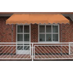 Alternative view of Leco Klemmmarkise 200x120cm Balkon Markise Spannmarkise Sonnenschutz Orange