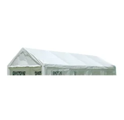 DEGAMO Ersatzdach / Dachplane PALMA Für Zelt 4x8 Meter, PVC Weiss 480g/m², Incl. Spanngummis