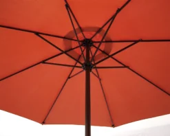 DEGAMO Marktschirm Aluminium 300cm Terracotta, Mit Kurbel, Gestell Aluminium, Material Bezug 100% Polyester, Gewicht 6kg -Buschbeck Geschäft 8600319700 52231824 prod 003