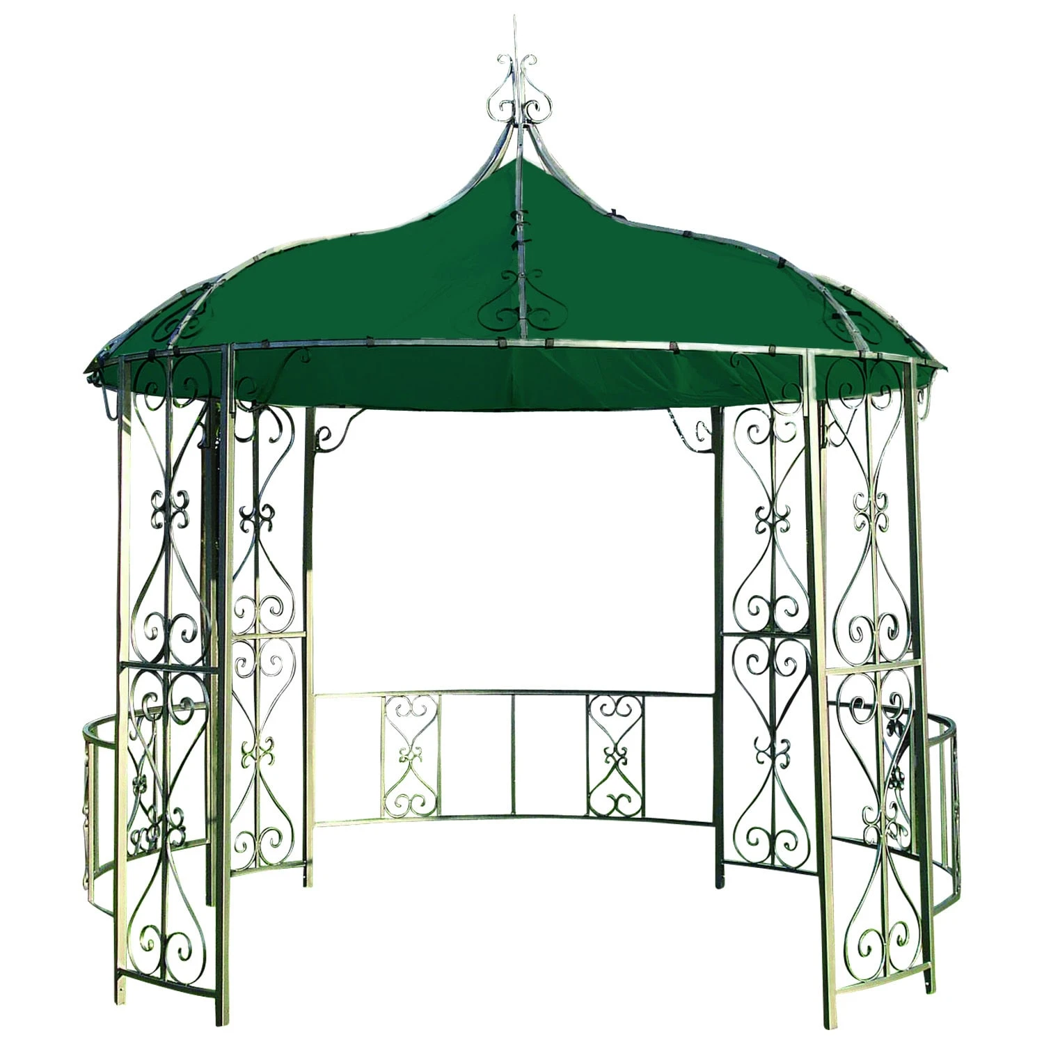 DEGAMO Ersatzdach Für Pavillon BURMA, Polyester PVC-beschichtet Dunkelgrün 2 DEGAMO Ersatzdach Für Pavillon BURMA, Polyester PVC-beschichtet Dunkelgrün – Bild 2