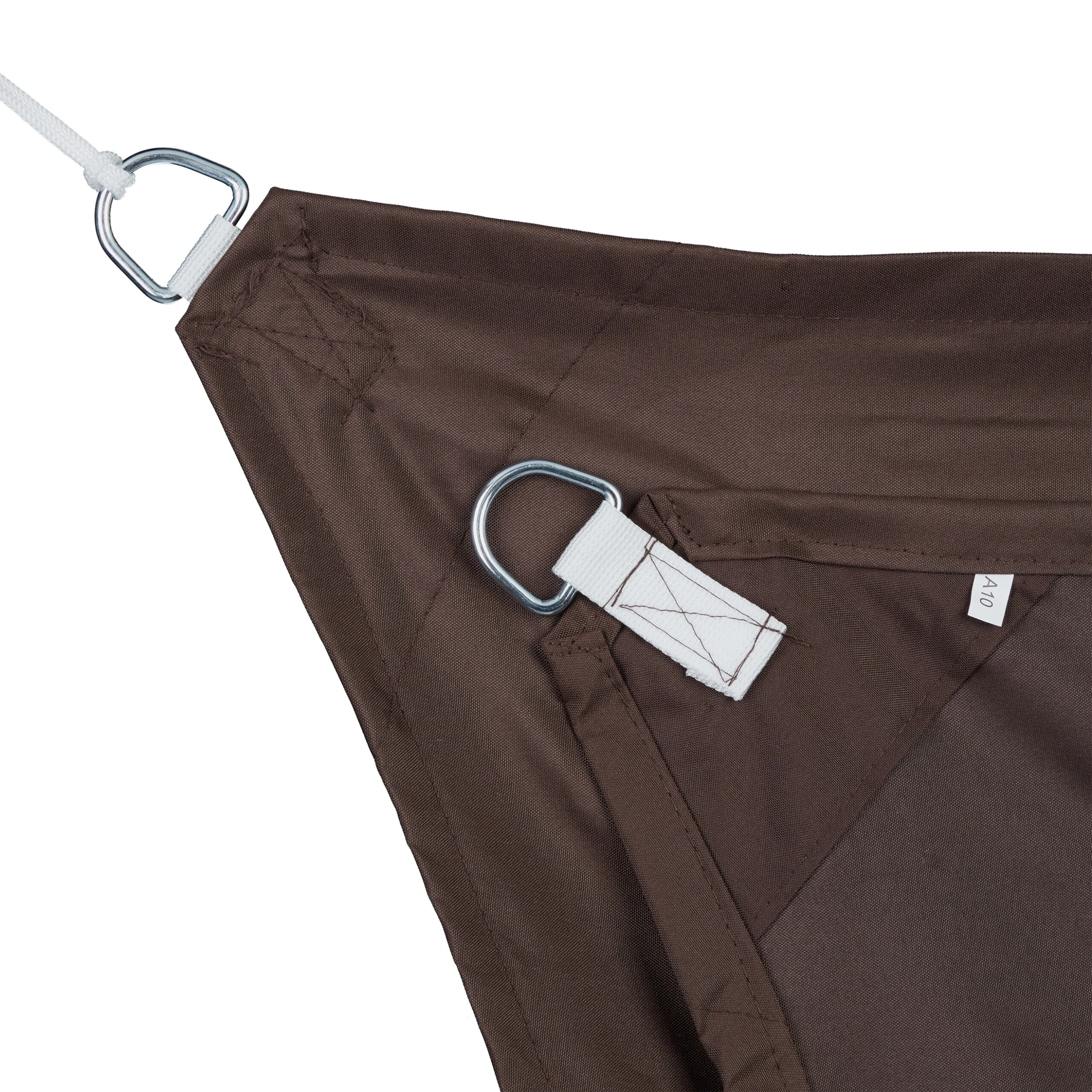 Relaxdays Trapez Sonnensegel Braun 6 Relaxdays Trapez Sonnensegel Braun – Bild 6