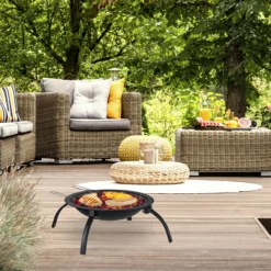 Relaxdays XL Feuerschale Mit Grillzubehör 8 Relaxdays XL Feuerschale Mit Grillzubehör -Buschbeck Geschäft 8600323900 100265461013 prod 003