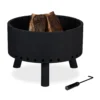 Relaxdays Feuerschale mit Flammenschutz