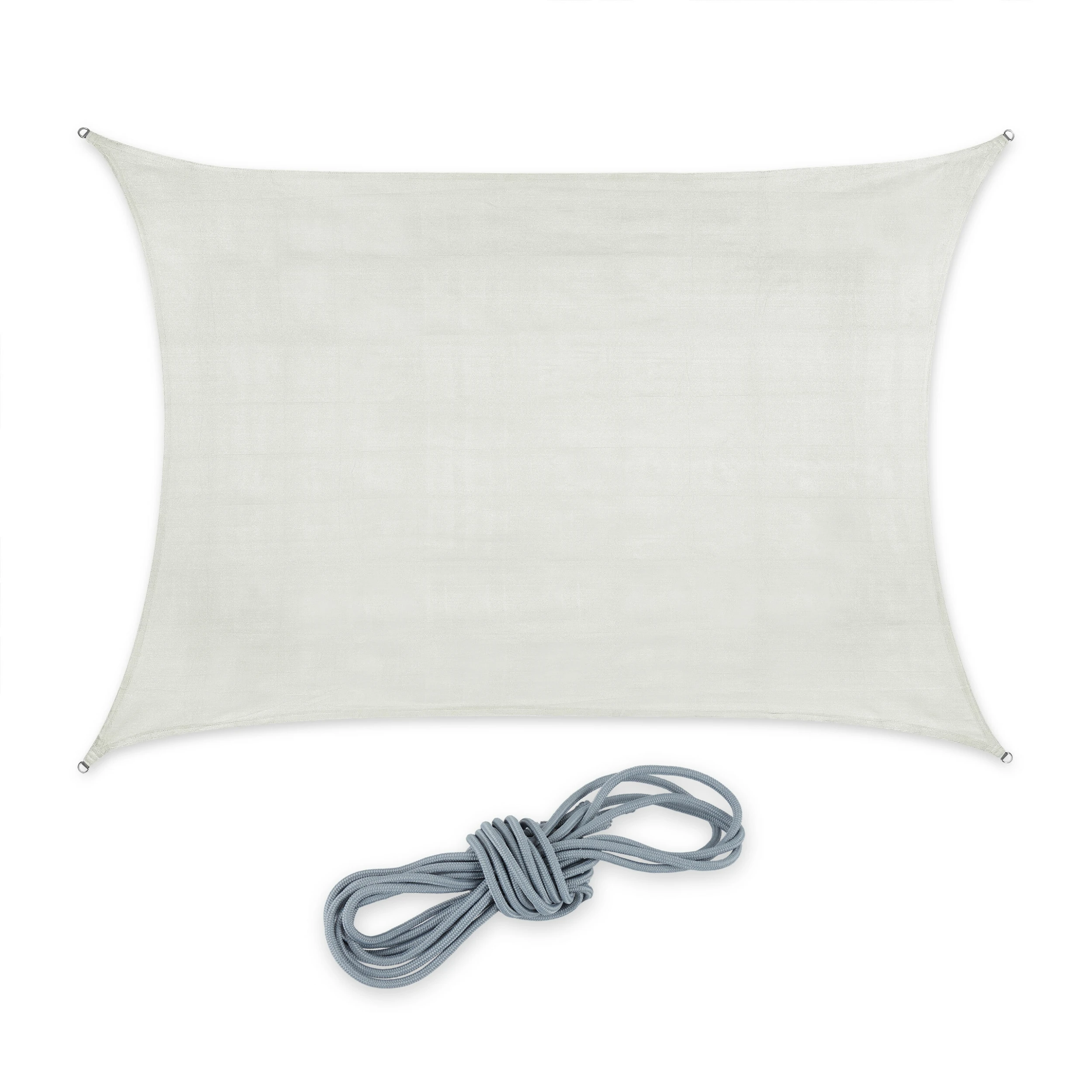 Relaxdays Rechteckiges HDPE Sonnensegel Weiß 1 Relaxdays Rechteckiges HDPE Sonnensegel Weiß