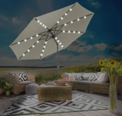 Gartenfreude Sonnenschutz LED Sonnenschirm 300 Cm -Buschbeck Geschäft 8600335500 4900 1006 100 prod 003