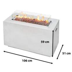 AMARE Gasfeuerstelle Feuertisch Outdoor Rechteckig 10 AMARE Gasfeuerstelle Feuertisch Outdoor Rechteckig -Buschbeck Geschäft 8600335500 7800 1000 105 prod 005
