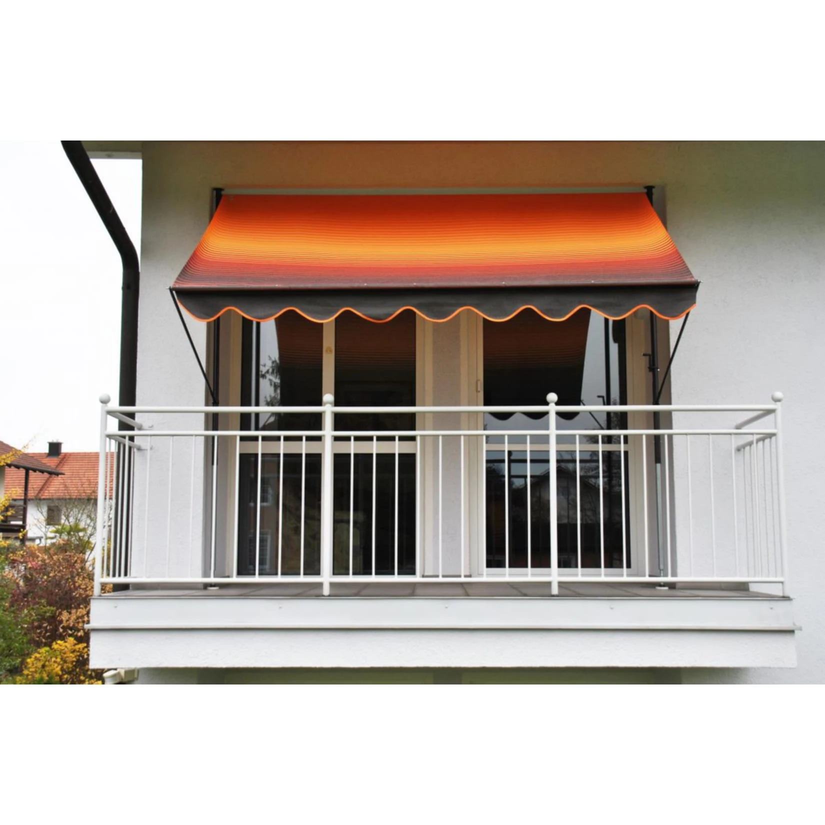 Angerer Klemmmarkise Orange/braun 350 Cm Balkonmarkise Ohne Bohren Klemm-Markise 1 Angerer Klemmmarkise Orange/braun 350 Cm Balkonmarkise Ohne Bohren Klemm-Markise