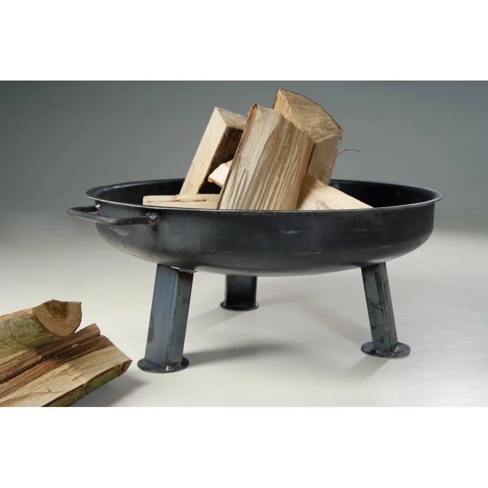 Acerto® Massive Feuerschale 80 Cm + 5 Stk Kaminholz 1 Acerto® Massive Feuerschale 80 Cm + 5 Stk Kaminholz