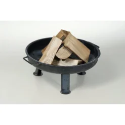 Alternative view of Acerto® Massive Feuerschale 80 Cm + 5 Stk Kaminholz