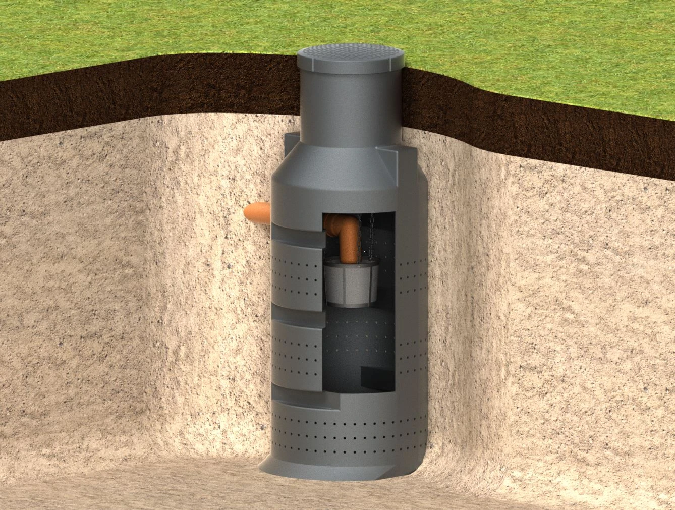 GreenLife Sickerschacht 900 L Sickerwürfel Gartenentwässerung Regenabwasser 2 GreenLife Sickerschacht 900 L Sickerwürfel Gartenentwässerung Regenabwasser – Bild 2