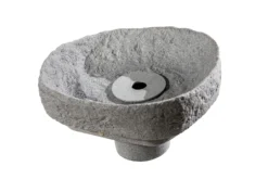 GreenLife Springbrunnen-Set Für Den Dekor-Regenspeicher "Hinkelstein", Granitgrau