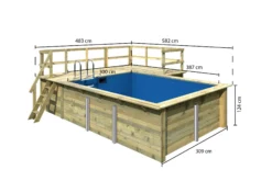 Karibu | Rechteckiger Massivholz Pool 308,7 X 396 Cm | Set Mit 2 Sonnenterrassen Inkl. Holzpool 8 Karibu | Rechteckiger Massivholz Pool 308,7 X 396 Cm | Set Mit 2 Sonnenterrassen Inkl. Holzpool -Buschbeck Geschäft 8600335800 53377 prod 003