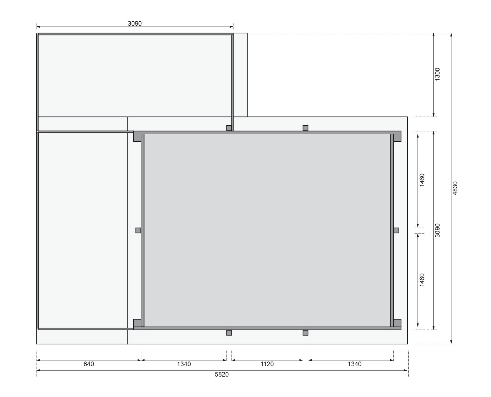 Karibu | Rechteckiger Massivholz Pool 308,7 X 396 Cm | Set Mit 2 Sonnenterrassen Inkl. Holzpool 4 Karibu | Rechteckiger Massivholz Pool 308,7 X 396 Cm | Set Mit 2 Sonnenterrassen Inkl. Holzpool – Bild 4