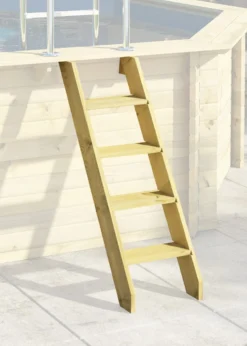 CHILLROI | Achteckiger Massivholzpool, 357,5 X 357,5 X 124 Cm, Modell 1 X Folie Blau | Inkl. Zubehör Und Pool Leitern -Buschbeck Geschäft 8600335800 53428 prod 006