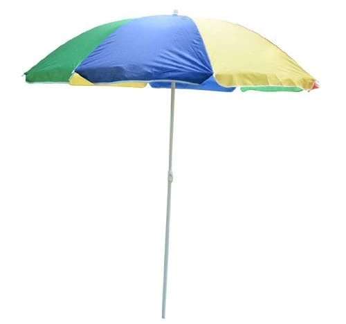 Outsunny Strandschirm Höhenverstellbar Bunt 160 Cm (Ø) | Sonnenschirm Partyschirm Gartenschirm Hawaiischirm 1 Outsunny Strandschirm Höhenverstellbar Bunt 160 Cm (Ø) | Sonnenschirm Partyschirm Gartenschirm Hawaiischirm