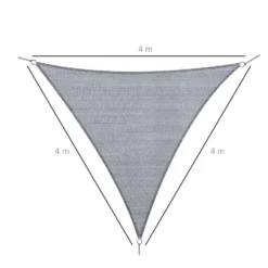 Outsunny Sonnensegel Als Dreieck 400 X 400 X 400 Cm | Sonnendach Sonnenschutz Rechtecke Dreiecke Quadrat -Buschbeck Geschäft 8600336600 01 0621 prod 005
