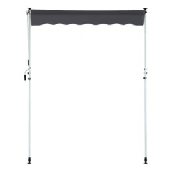 Alternative view of Outsunny Markise Mit Handkurbel 200 X 120 Cm (LxB) | Faltarm-Markise Balkonmarkise Standmarkise Sonnenschutz