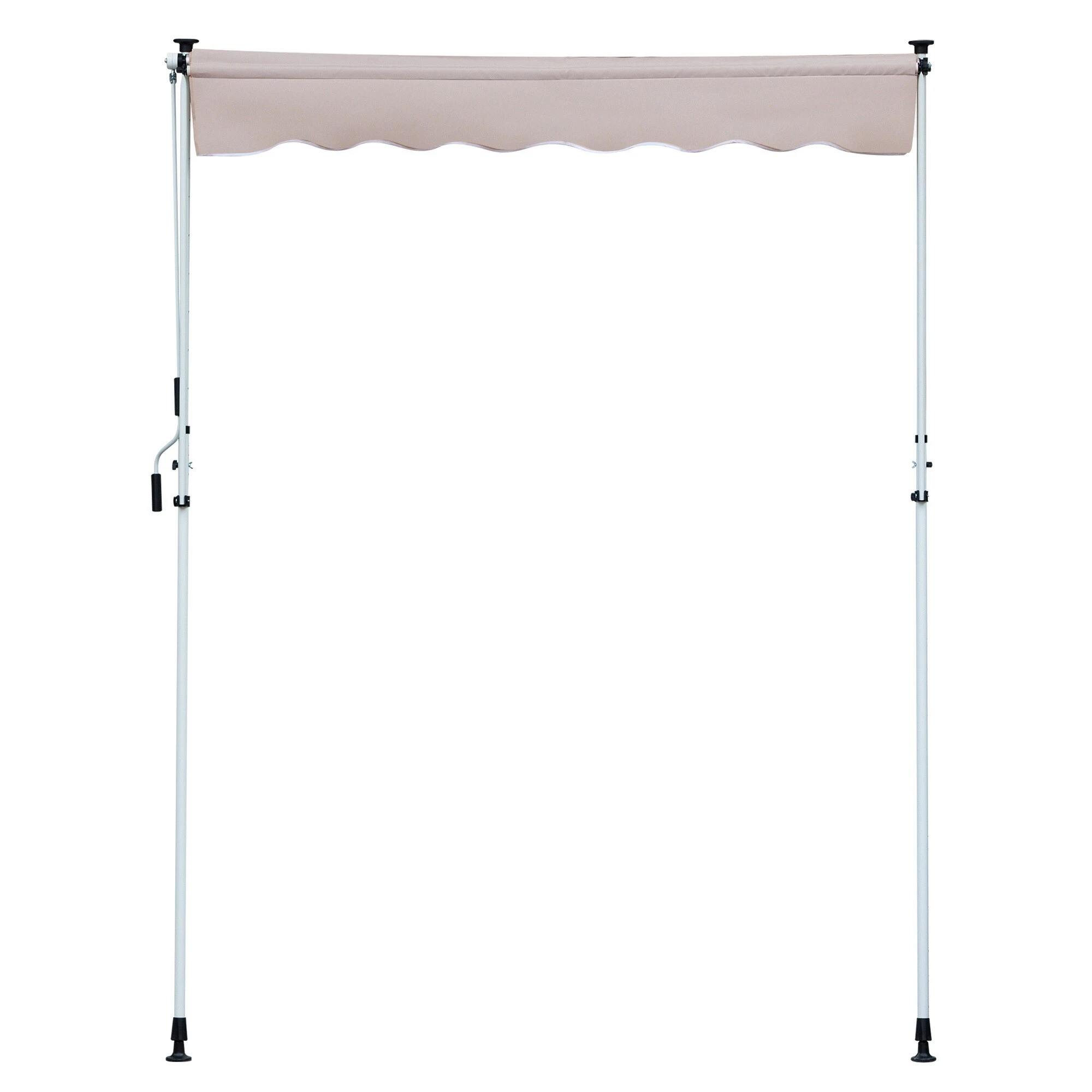 Outsunny Markise Mit Handkurbel 300 X 120 Cm (LxB) | Faltarm-Markise Balkonmarkise Standmarkise Sonnenschutz 2 Outsunny Markise Mit Handkurbel 300 X 120 Cm (LxB) | Faltarm-Markise Balkonmarkise Standmarkise Sonnenschutz – Bild 2