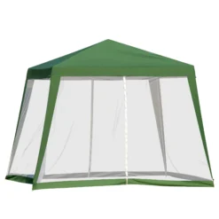 Alternative view of Outsunny Pavillon Mit Moskitonetz 300 X 300 X 235 Cm (LxBxH) | Gartenzelt Partyzelt Festzelt Gartenpavillon