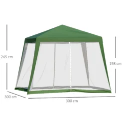 Outsunny Pavillon Mit Moskitonetz 300 X 300 X 235 Cm (LxBxH) | Gartenzelt Partyzelt Festzelt Gartenpavillon 10 Outsunny Pavillon Mit Moskitonetz 300 X 300 X 235 Cm (LxBxH) | Gartenzelt Partyzelt Festzelt Gartenpavillon -Buschbeck Geschäft 8600336600 84C 090GN prod 005
